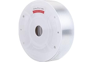 VerRich Pneumatic Tubing Pipe Pu Hose,Transparent White 6mm OD x 4mm ID 525 FT(160 Meters) PU Air Hose Line Tube for Air Comp