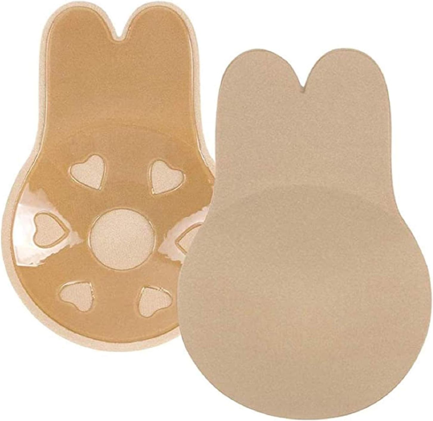 HonfitatEgBert 3 Pairs Silicone Pasties Breast Lift - Womens Cover Bra Invisible Adhesive Bra, Reusable Lifting Bra Cups Breathable Nipple Cover For Girls Ladies - Nude/13cm