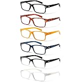 NORPERWIS Reading Glasses 6 Pairs Quality Readers Spring Hinge Glasses for Reading for Men and Women (6 Pack Mix Color -1, 2.75)