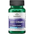 Swanson Iron Citrate 25 Milligrams 60 Veg Capsules