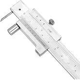 Kodrily 200mm Vernie Scribing Caliper, 8in Stainless Sheet Metal Scribe Tool, &plusmn;0.05mm Accuracy Parallel Cross Caliper Gauges, Metal Marking Tool with PU Leather Bag for Industry Marking
