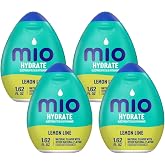 Mio Sport Liquid Water Enhancer, Lemon Lime, 1.62 Ounce, (Pack of 4)