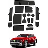 2025 2026 Tucson Door Slot Mats for 2026 Hyundai Tucson Accessories 15PCS/Sets Anti-Slip Interior Mats Cup Holder Inserts Center Console Liner Compatible with 2025 2026 Hyundai Tucson