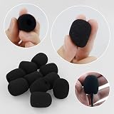 SZCXDKJ 10 Packs Headset Microphone Foam Covers 30mm 22mm 8mm Black view 3