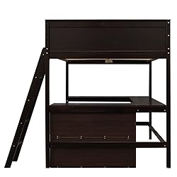 Harper & Bright Designs Full Size Loft Bed with