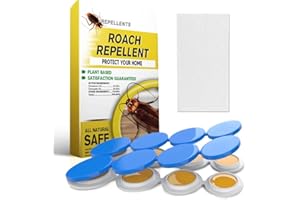 Ksqurelnb Cockroach Repellent,Roach Repellent Indoor,Pet Safe Roach Repellent,Get Rid of Cockroaches,Cockroach Deterrent,Roach Control,Outdoor Cockroach Repellent,Roach Away,Effectively and Safely-8P