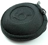 Skullcandy Earphone Handsfree Headset HARD EVA Case - Clamshell/MESH Style with Zipper Enclosure, Inner Pocket & Durable Exterior - Includes Skullcandy Original Stencil