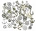 100 Grams Assorted Nautical Anchor Rudder Helm Compass Punk Steampunk Charm Pendant Connector for Sailor Navy DIY Ornaments Making Accessories