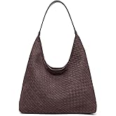 Women Trendy Handbags and Purse Suede Hobo Bag Woven Shoulder Tote Bags For Work Travel