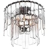 Maxim Lighting 21833AGDBZ Warren - 4 Light Semi-Flush Mount-18 Inches Tall and 17.5 Inches Wide