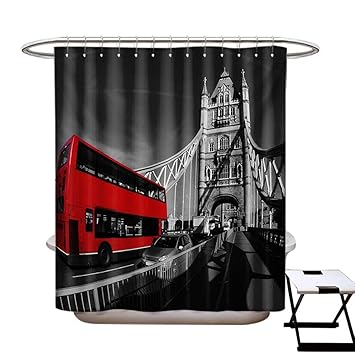 Amazon Com Gray Shower Curtain Collection By Landscape Of London