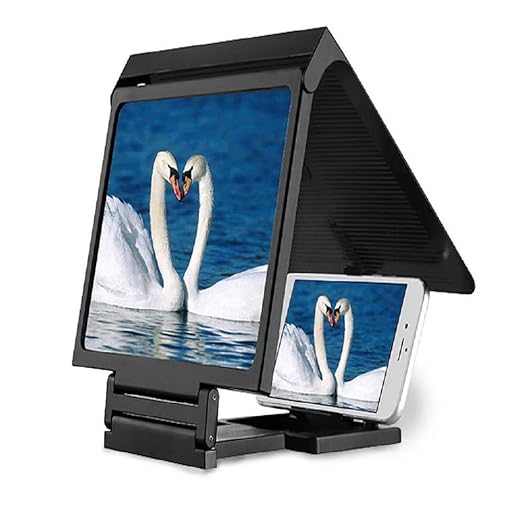 ADDG 3D Pantalla del teléfono Plegable Titular Lupa Celular ...