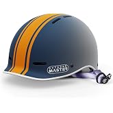 OutdoorMaster Adult Bike Helmet, Adjustable Safety Certified Cycling Helmet | Adjustable fit, 10 vents, visor, and certified protection for biking, commuting, skating, skateboarding.