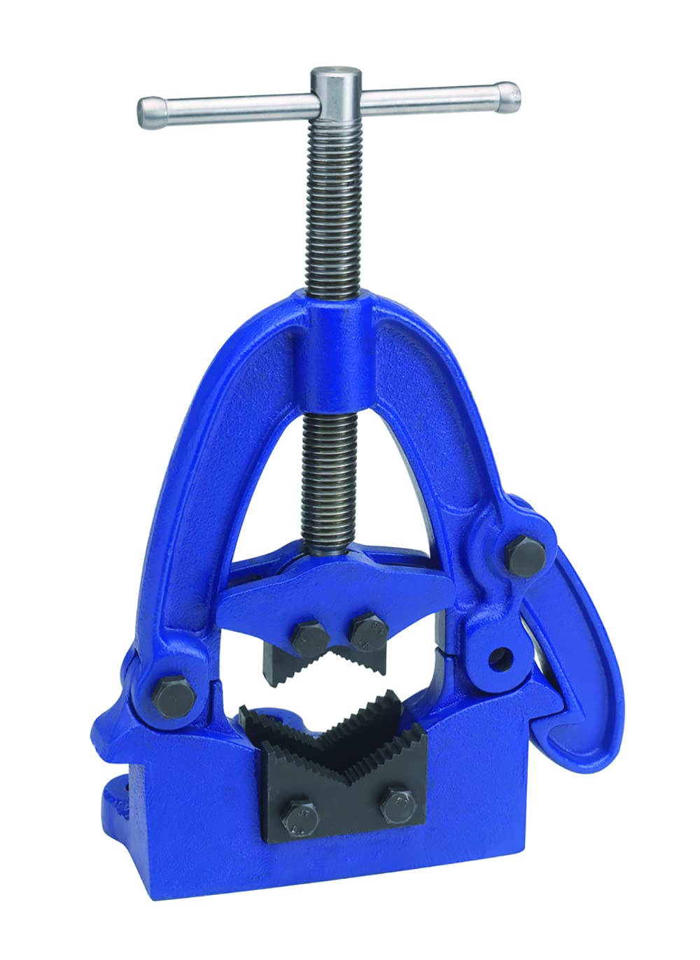 Eclipse Professional Tools EHPV2-1/2 Hinged Pipe Vice 10mm-60mm (⅜" - 2 ½") Opening Capacity, Blue