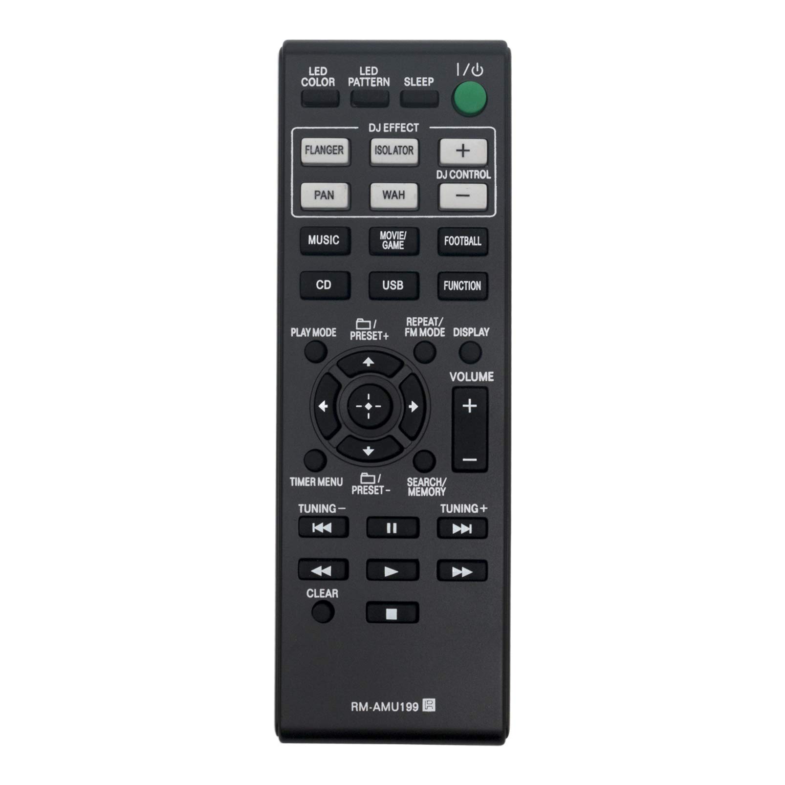 ALLIMITY RM-AMU199 Remote Control Replace fit for Sony Home Audio System SHAKE-77 SHAKE-99 HCD-SHAKE99 HCD-SHAKE77 HCD-GPX555 HCD-SHAKE55 HCD-GPX888 HCD-SHAKE33