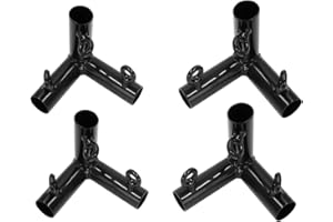 Aoneky 4pcs 3 Way Corner Canopy Fitting - Fits 3/4" EMT - Cage Frame Corner Kit for Golf Basebal Batting Cage