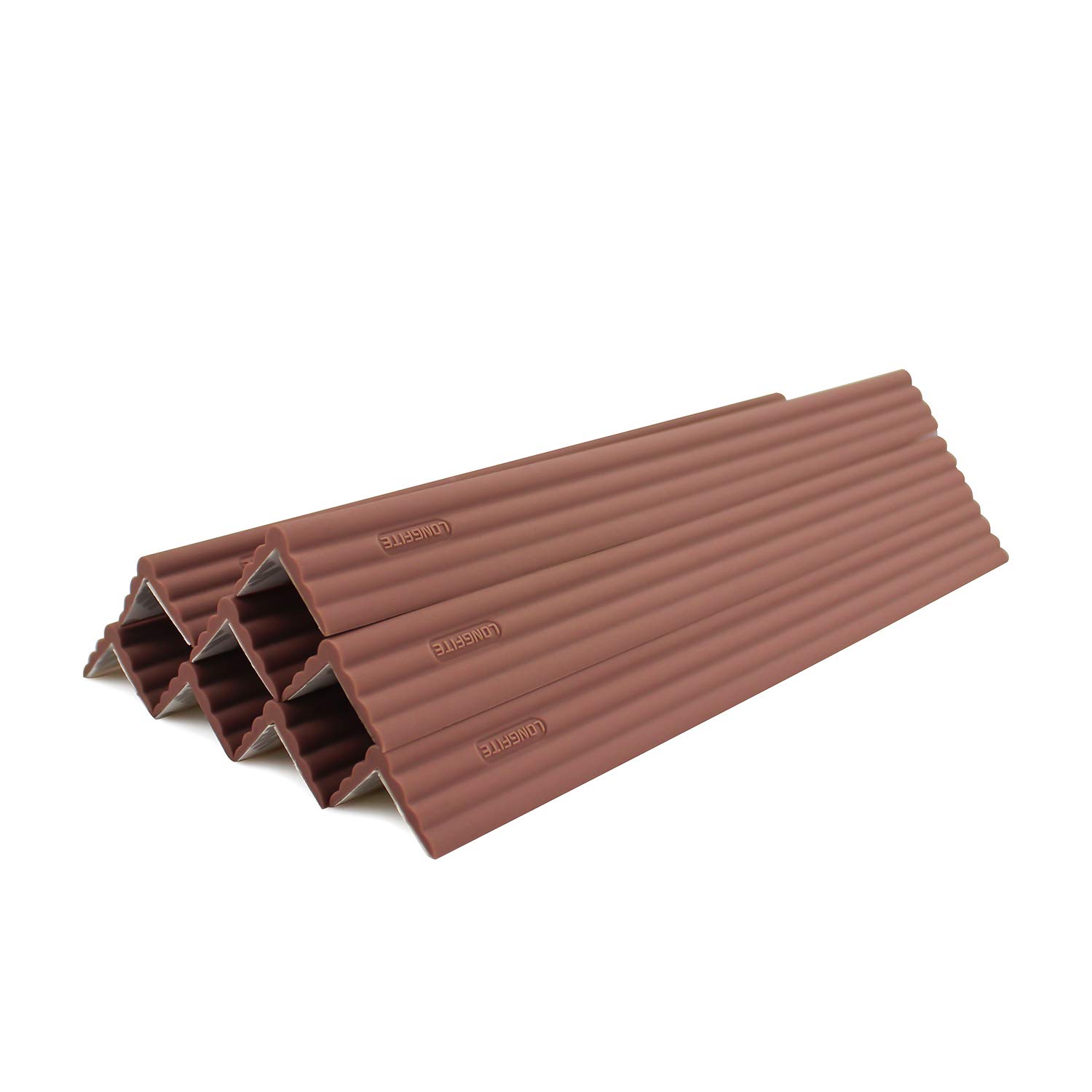 LONGFITE Baby Proofing Edge Guards Widen Safety Furniture Corner Bumper Table Edge Protectors Fireplace Hearth Edge Cushion (Brown)