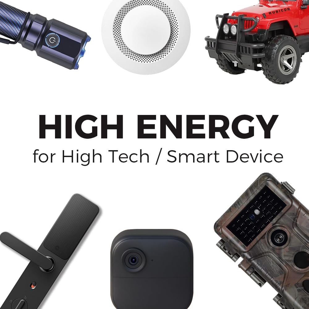 BEVIGOR AA-Lithium-Batterien 8 Stück, 3000mAh 1.5V High Capacity Dual A Lithium-Batterien, Nicht wiederaufladbare AA-Batterien, geeignet für eine Vielzahl von Haushaltsgeräten, Sicherheitsausrüstung 8