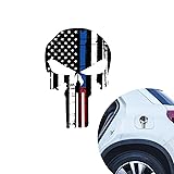 ZBGUN 1 PC Car Punisher Skull American Flag