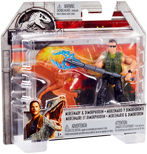 Jurassic World FMM04 Basis Figur Dschungel-Söldner & Dimorphodon – Bild 6