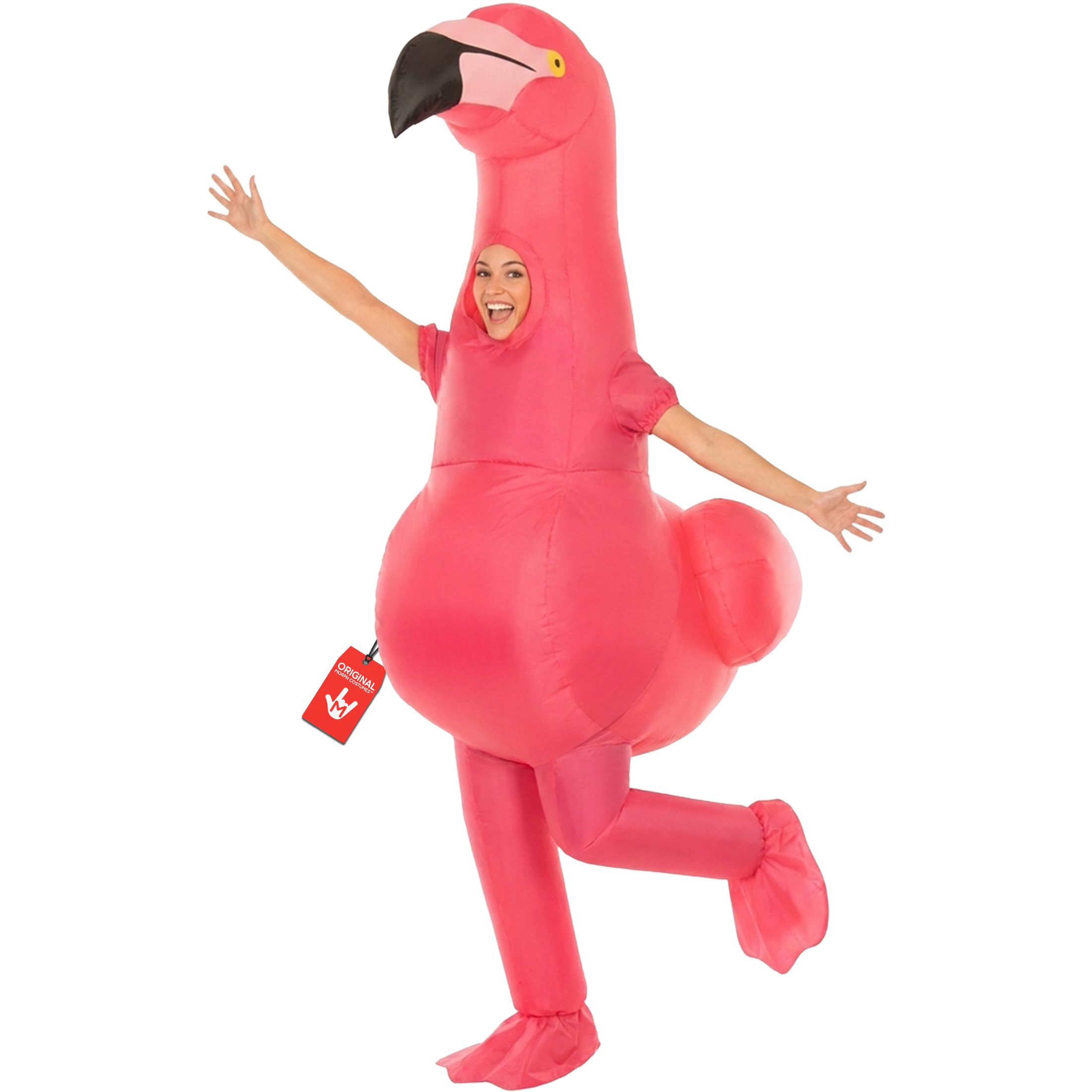 Morph Inflatable Flamingo Costume, Pink Flamingo Inflatable Adult, Flamingo Fancy Dress Adult, Fancy Dress for Adults