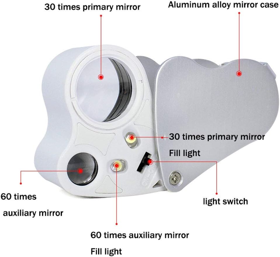 joyas mini microscopio 30x 60x hd