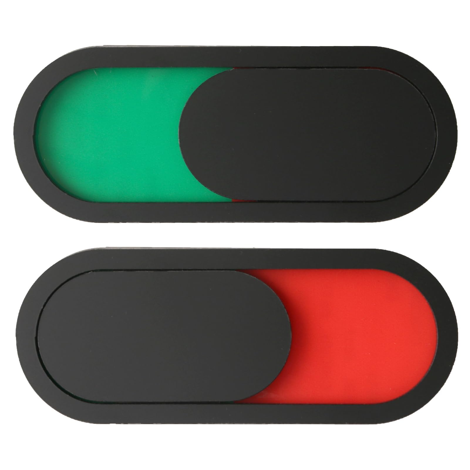 2PCS Privacy Slide Door Sign Do not Disturb Toilet Occupancy Sign, Red Green Slider Indicator Frosted Acrylic for Home Office Conference Hotles Hospital, Black