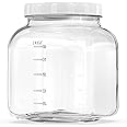 Large Wide Mouth Mason Jars with Airtight Lids Durable Glass Food Storage Containers Clear Quart Mason Jars for Canning Ferme