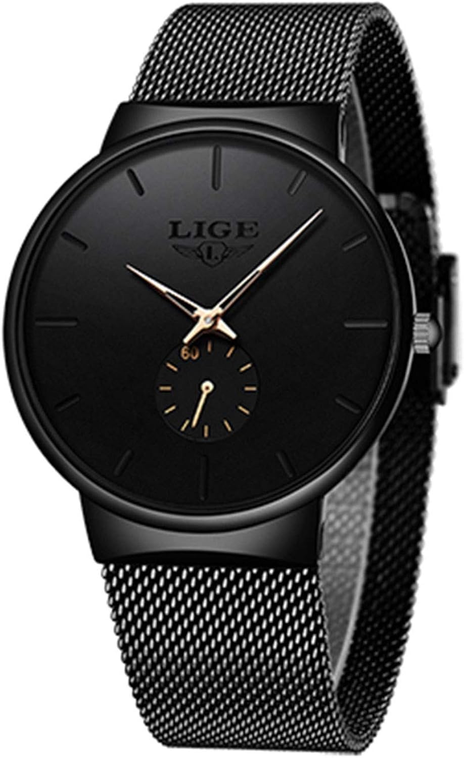 Montre Homme Acier Inoxydable DEYROS - Style Luxe Sport, Quartz, Neuve Avec Boîte Et Documents