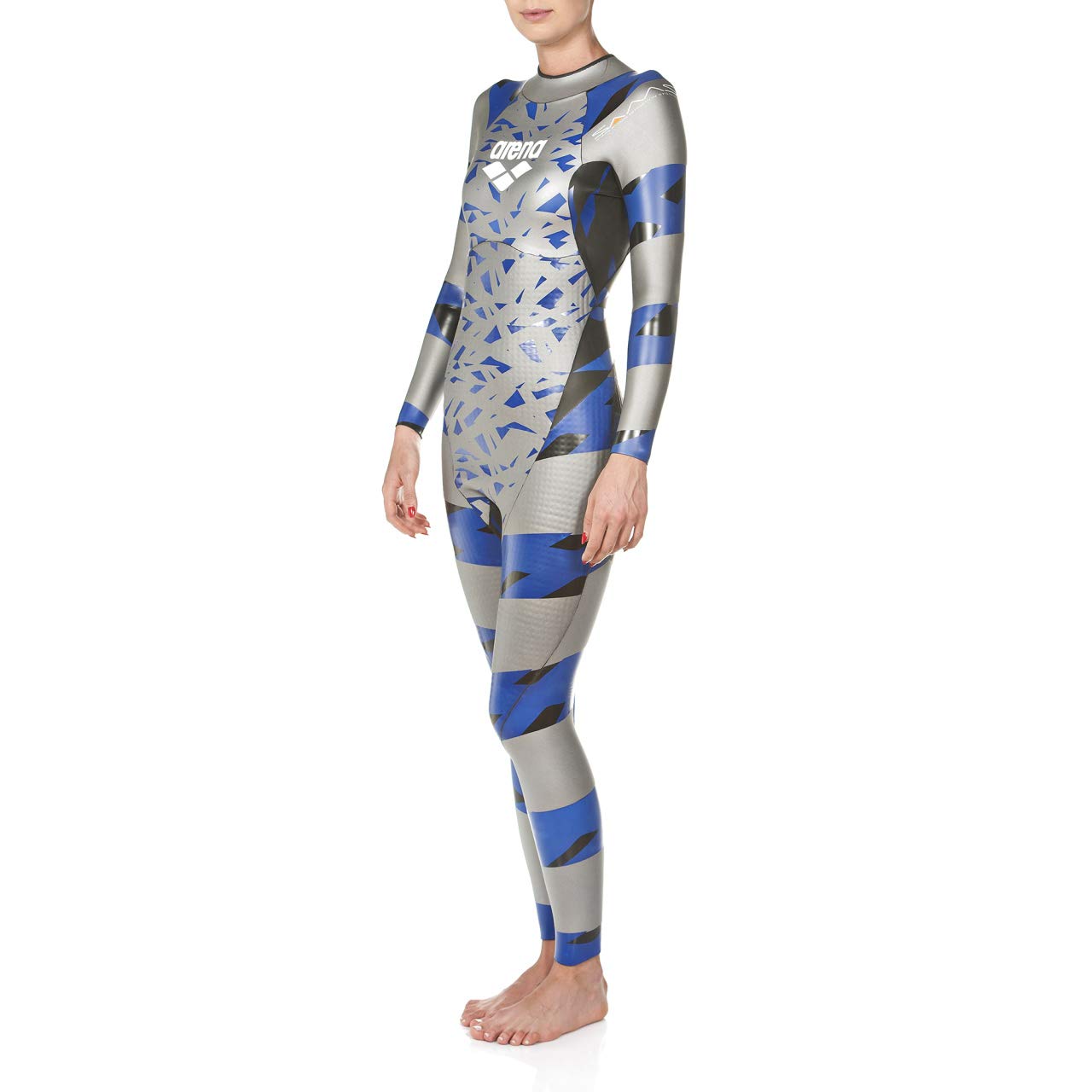 ARENA SAMS Carbon Men's Triathlon Wetsuit, Silver-Black, L