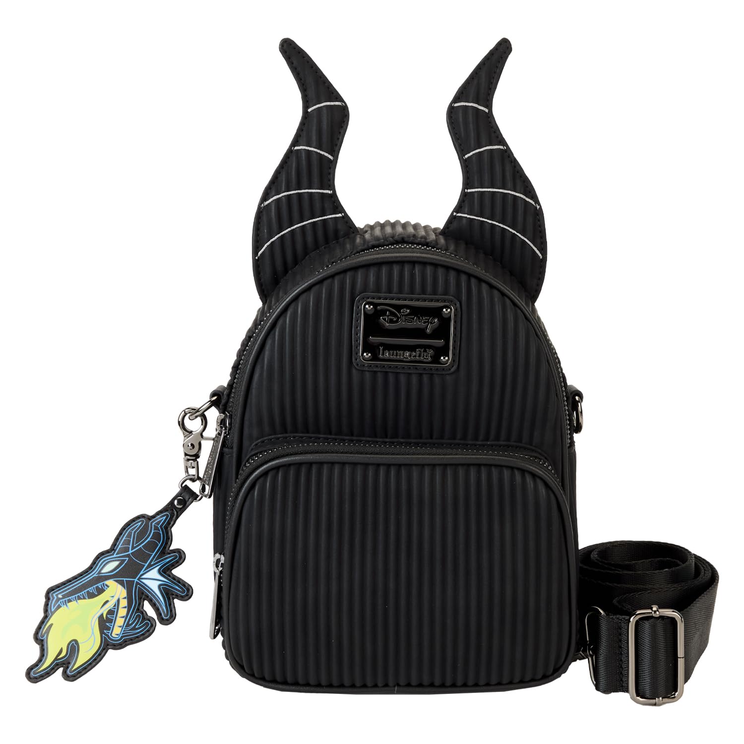 Photo 1 of Loungefly Disney Villains Malificent Convertible Mini Backpack