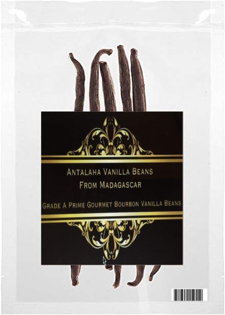Madagascar Vanilla Bean Single Grade A Prime Gourmet Bourbon Vanilla Beans (1 Bean)