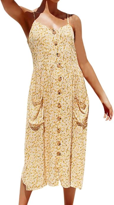 strappy yellow dress