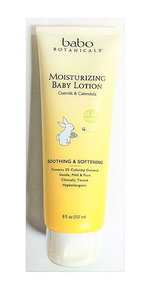 BABO BOTANICALS OATMILK CALENDULA MOISTURIZING BABY LOTION, 8 FLUID OUNCES (12-PACK)
