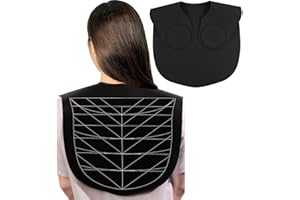 XDONEF Hair Cutting Guide Collar Silicone Waterproof Cutting Cape for Hair Stylist Hair Cutting Mat for Shoulders Hair Cut Mat with Guidelines Weighted Neck Wrap for Salon Home Large