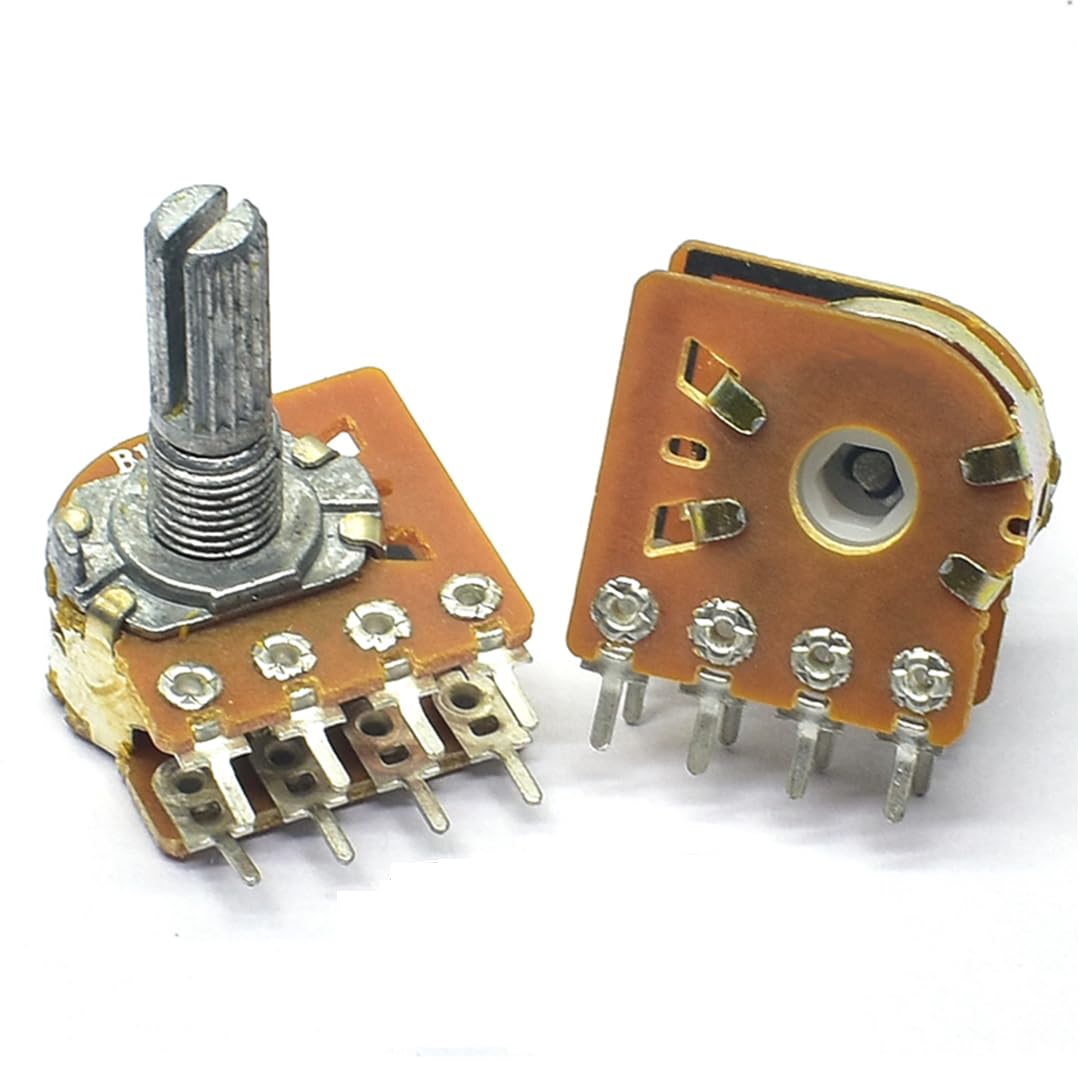 ELCOKITEX 2Pcs 50K Linear Taper Rotary Audio B Type