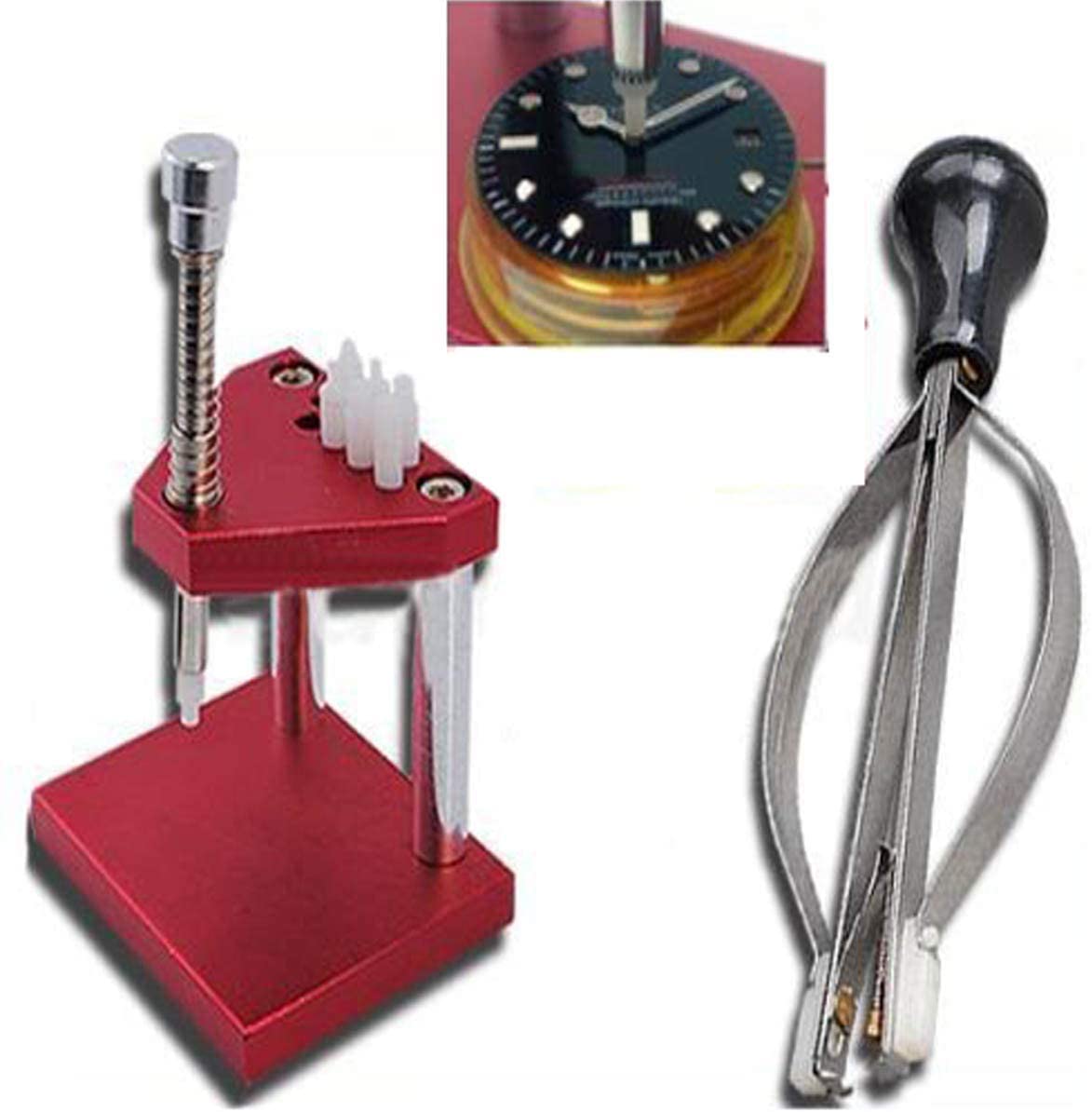 LLF Watchmaker Watch Hand Presto Presser Lifter Puller Plunger Remover Set Fitting Repair Tools