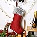 ITOMTE Swedish Elegant Christmas Stockings with Greeting Card-Home Decorations Gift/Treat Bags, Red