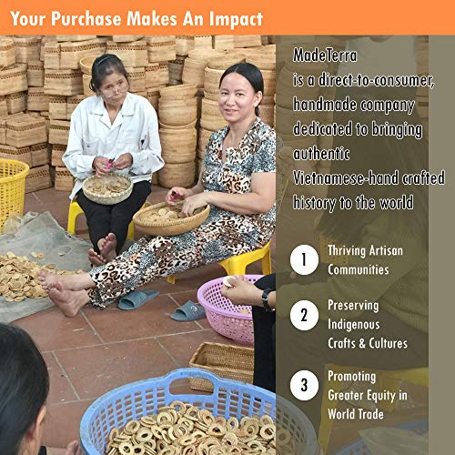 Natural Woven Fruit Basket Bowl Handmade Seagrass Decorative Bowl