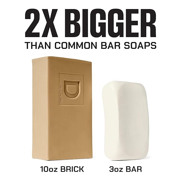 DUKE CANNON SUPPLY CO. EXTRA LARGE BAR SOAP BUNDLE – MEN’S NATURAL BAR SOAP WITH MASCULINE SCENTS – AMERICAN-MADE SOAP – ALL SKIN TYPES -BIG BRICK OF SOAP – SAWTOOTH,10 OZ