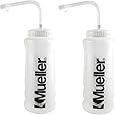 Mueller Quart Bottle W/ Straw (New Design), Natural Color W/ Black