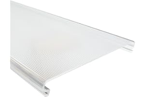KastLite OEM Hillrom Hospital Bed Light Lens | Linear Prismatic Replacement Diffuser for Model 645 Hill-Rom Over-Bed Lighting | 48 Inch Fluorescent Light Fixture Cover | 5.25" x 48", 1-Pack