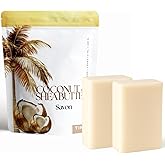TINOQ Unscented Bar Soap | Only 7 Ingredients | For Sensitive Skin, Face & Body Wash | Natural Moisturizing Formula with Organic Coconut Oil, Shea Butter & Olive Oil | 2 Pack