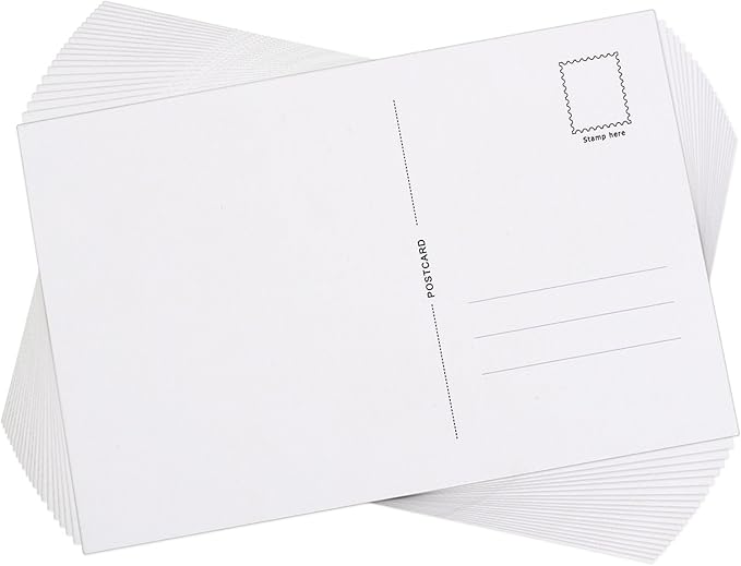 Blank Postcards with Mailing Side, 6 by 4 Inch, 60 Pieces Amazon.co.uk