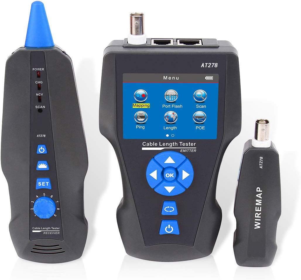 KOLSOL Network Cable Testers, AT278 TDR MultiFunctional LCD Line