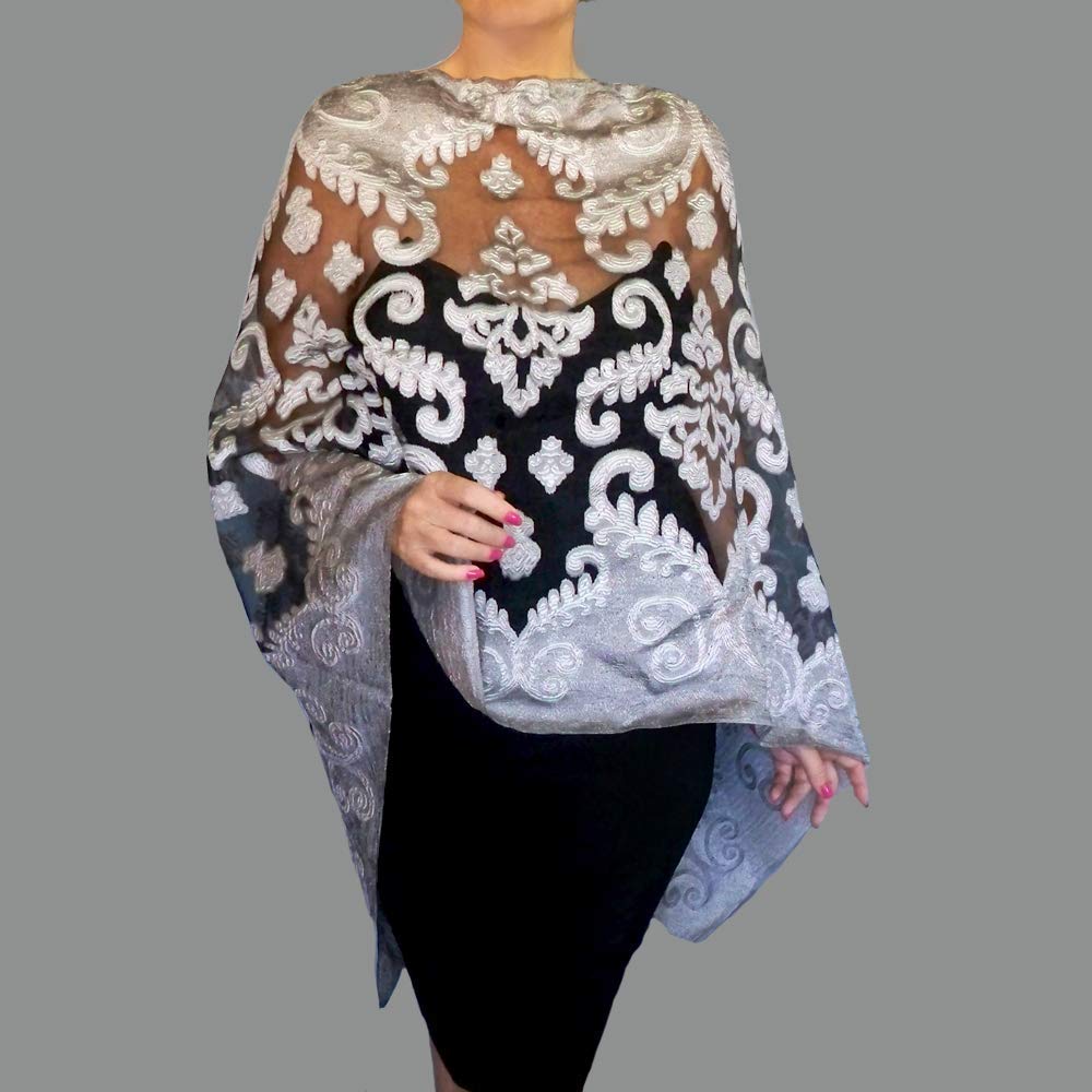 plus size evening shawl