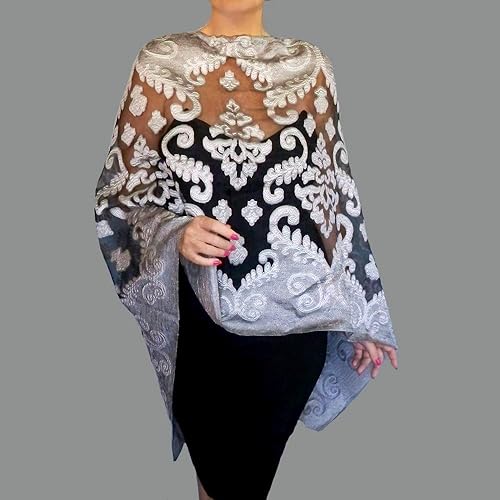 white evening wrap