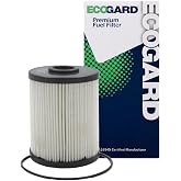 ECOGARD XF56097 Engine Fuel Filter - Premium Replacement | Fits 2000-2009 Dodge Ram 2500 5.9L; 2000-2008 Ram 3500 5.9L; 2008-2010 Sterling Truck Acterra, Gulf Stream Yellowstone 6.7L