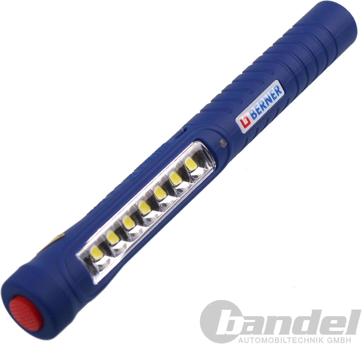 Berner 7 + 1 LED Workshop Pen Light Including Micro-USB Mains Charger, Orange - Image 4