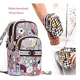Wrist Purse,Charminer Mini Fashion Pattern Zipper Sport Shoulder Bag for iPhone Samsung Xiaomi Dream